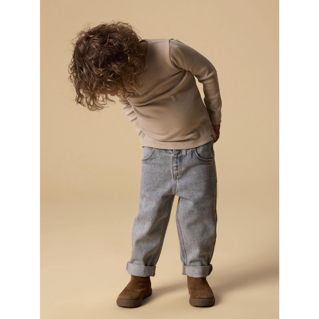 Lil'Atelier Oxford Tan Nmmlago Ls Slim Top Lil