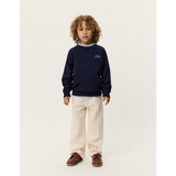 Les Deux Kids Dark Navy Globe Sweatshirt
