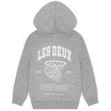 Les Deux Kids Grey Melange Hoop Hoodie