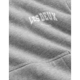 Les Deux Kids Grey Melange Hoop Hoodie