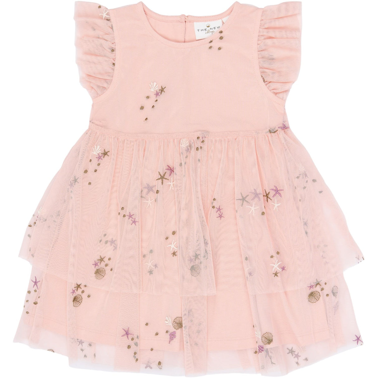 THE NEW Siblings Peach Whip Emb Tnsttulla S_L Dress