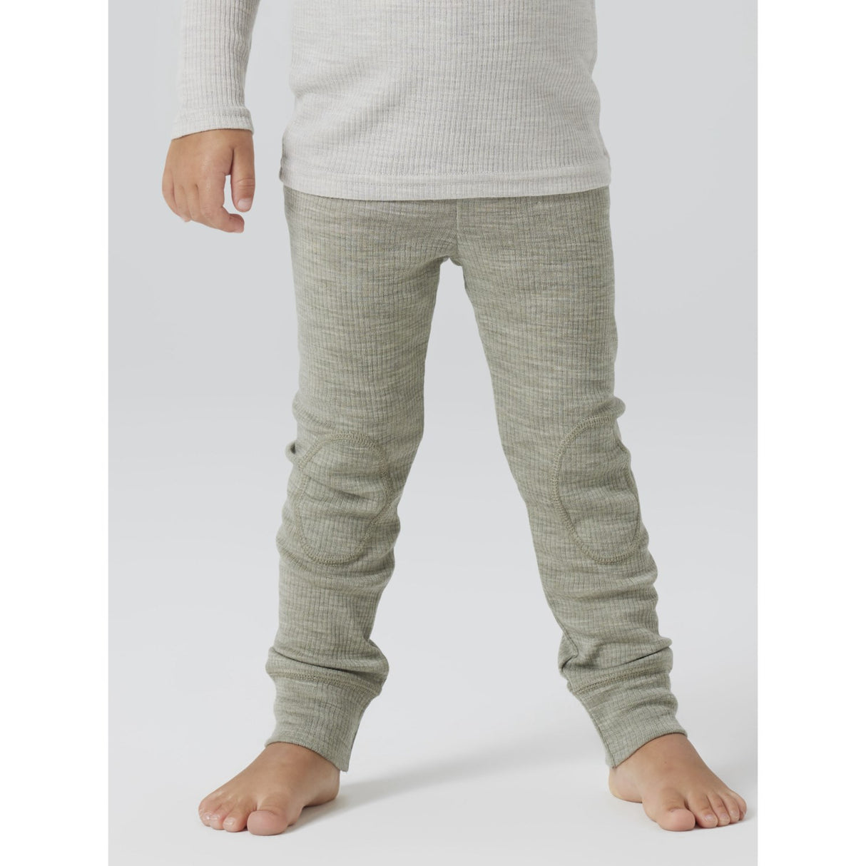 Name It Mulled Basil Nmnwax Wool Rib Leggings Noos