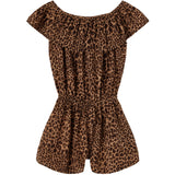 Name It Black Leopard Nkfvinaya Ss Playsuit Fffff Noos