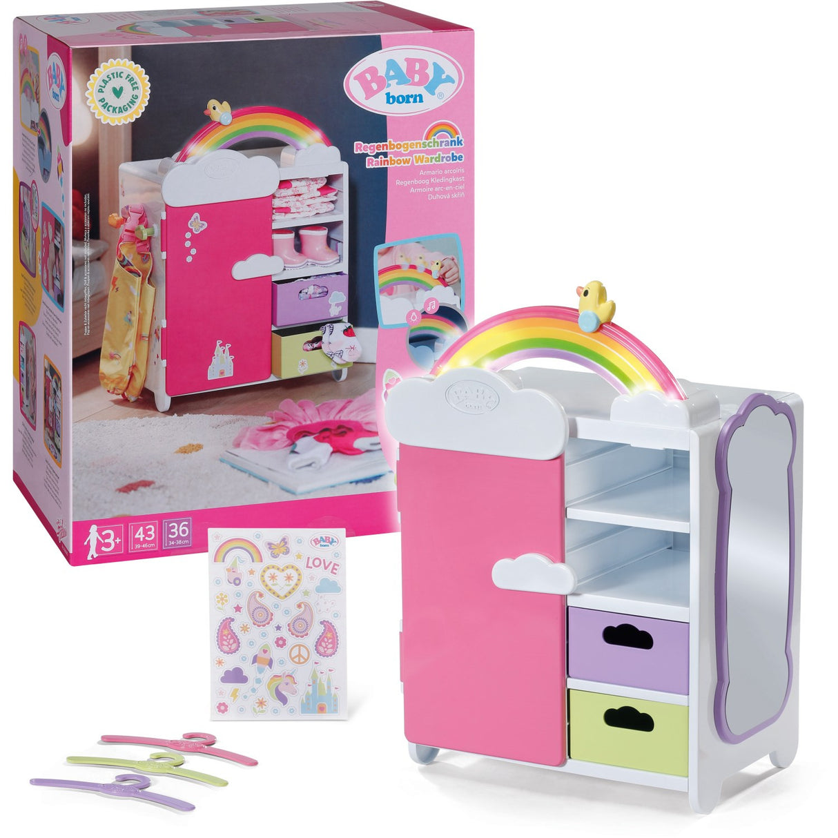 BABY Born Rainbow Wardrobe