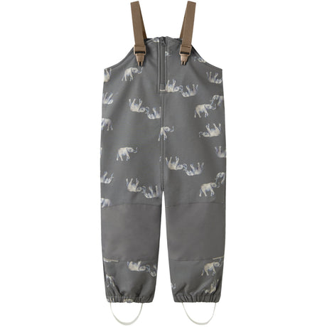 Name It Quiet Shade Elephant Nmmalfa08 Softshell Bib Pants AOP Fo