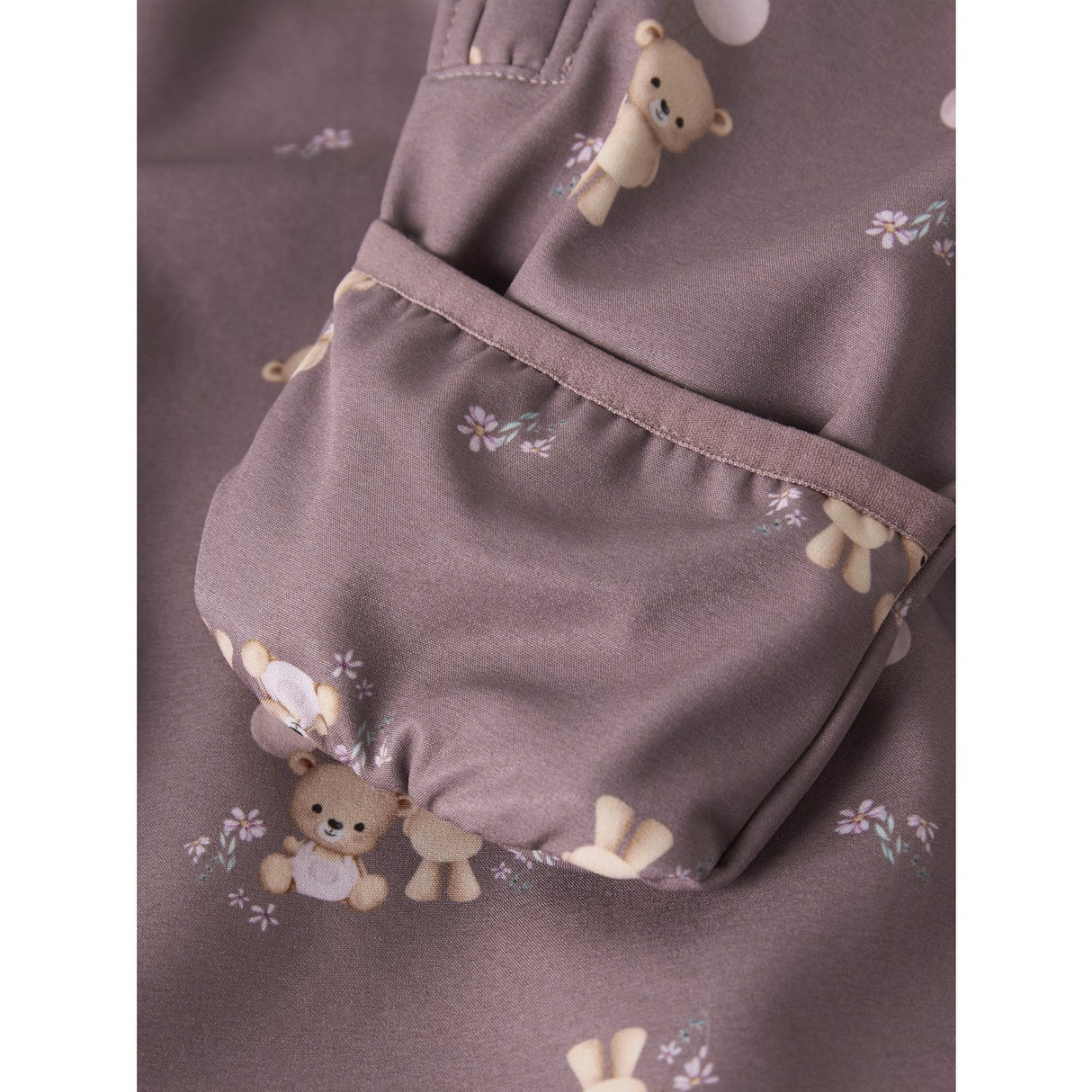 Name It Wistful Mauve Balloon Teddy Nbfalfa08 Softshell Suit AOP Fo