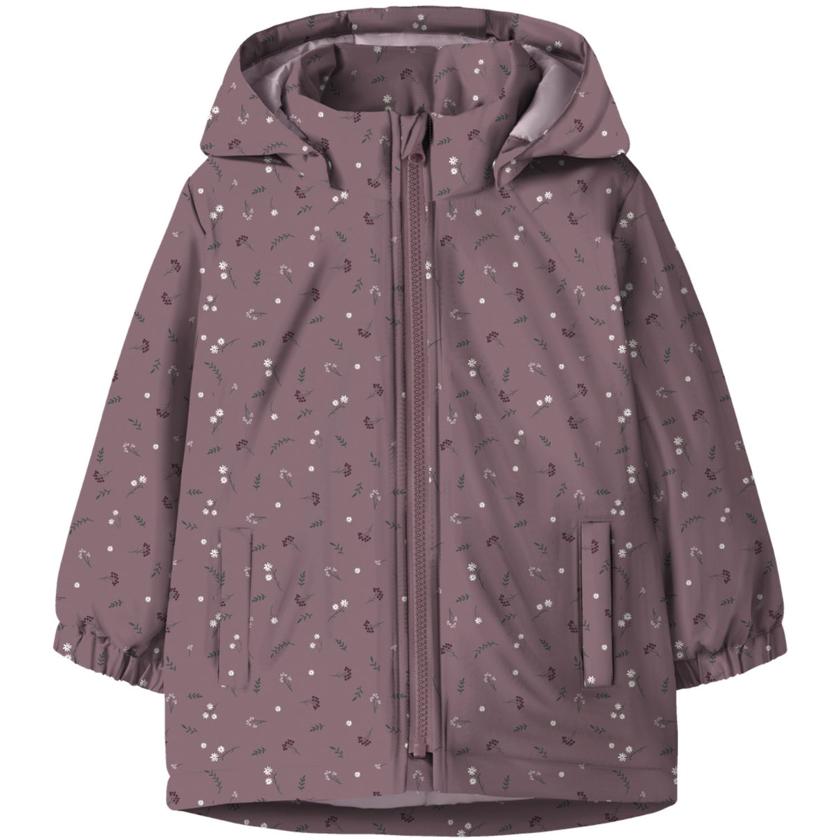 Name It Wistful Mauve Petite Flower Nmfmaxi Jacket Pa AOP Noos