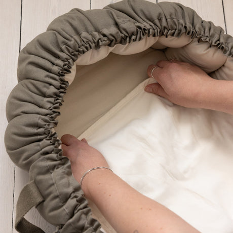 Sebra Moonlight Beige Bedwetting Sheet For Baby Nest