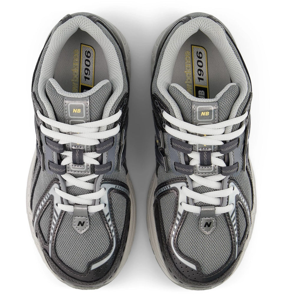 New Balance Dark Silver Metallic New Balance 1906 Kids Lace
