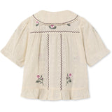 Fliink Sandshell Dobby Ss Rose Embr Blouse