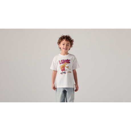 Levi's Bright White Lvb Fries On The Loose Tee