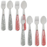 Konges Sløjd Sparkling Blush/Sparkling Blue 8 Pack Sparkly Cutlery