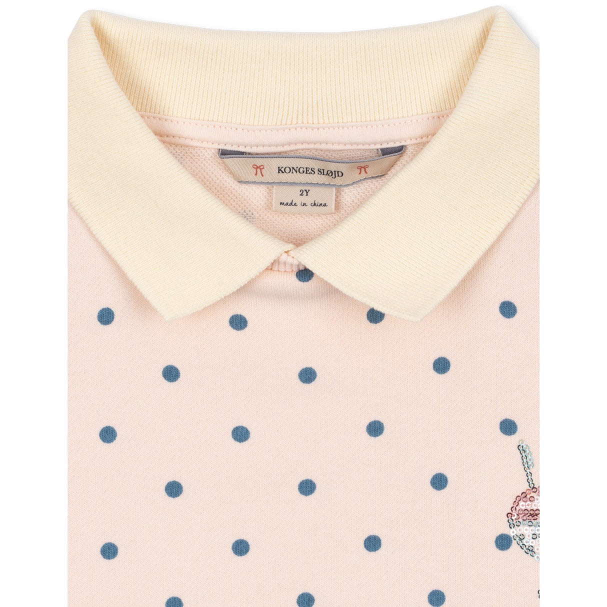 Konges Sløjd Rosewater Dot Spotty Ls Polo Gots