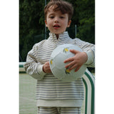 Konges Sløjd Flintstone Stripe Lou Stripe Half Zip Sweat Ocs