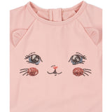 Konges Sløjd Powder Pink Kitty Onesie Grs