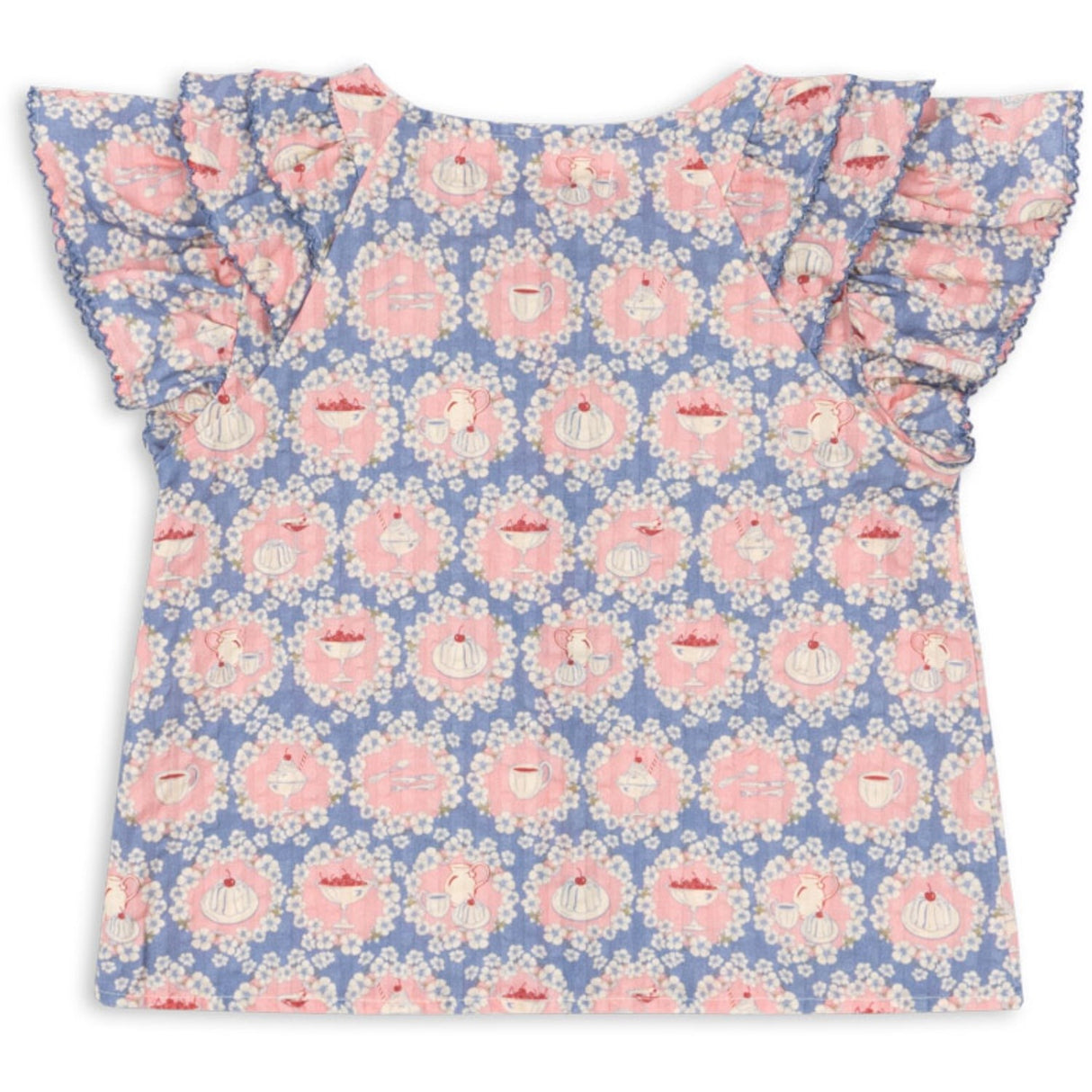 Konges Sløjd Snack Time Kim Frill Ss Shirt Gots