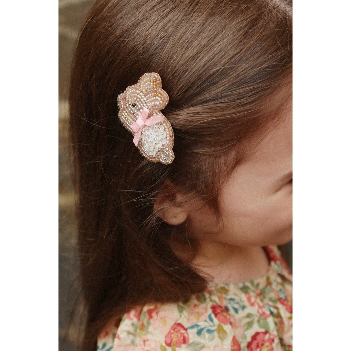 Konges Sløjd Bunny 2 Pack Beaded Bunny Hair Clips