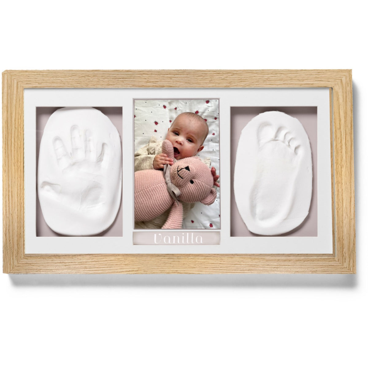 Vanilla COPENHAGEN Wood Printed Hand & Foot Print Frame Big