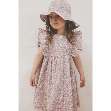Huttelihut Plumeria Dress Ss In Liberty Fabric