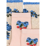 Konges Sløjd Amarena/Tramonto 2 Pack Flower And Cherry Jacquard Socks