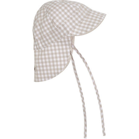 Huttelihut White Pepper Sun Hat Check - Upf 40+