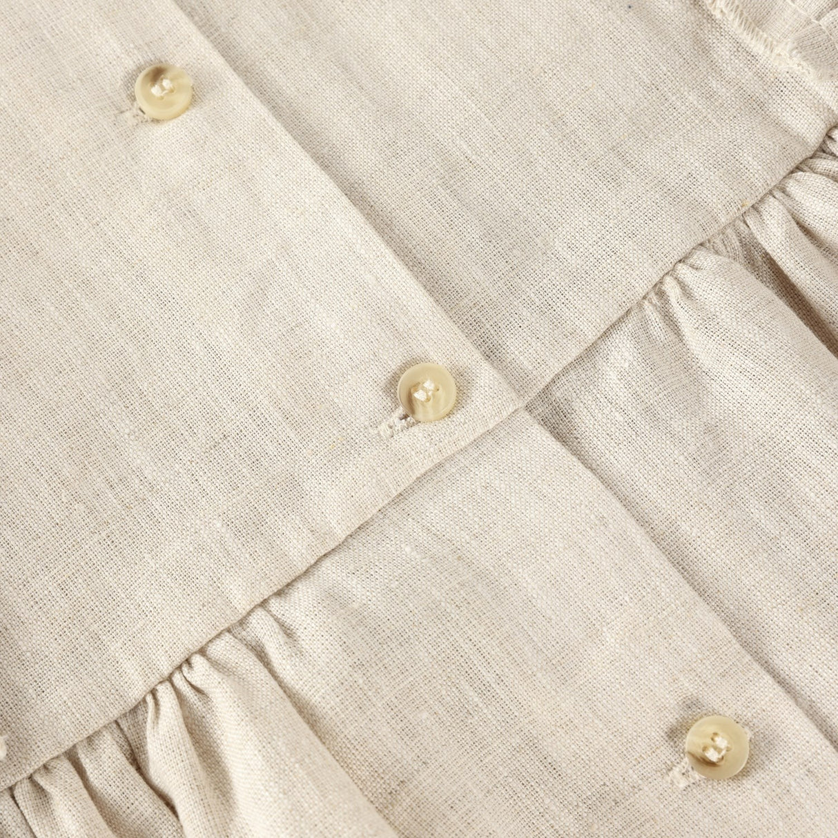Huttelihut Antique White Dress Ss Linen