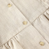 Huttelihut Antique White Dress Ss Linen