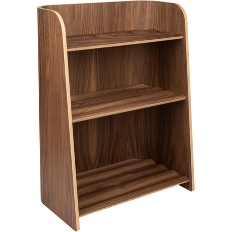 Curve Lab Walnut Curvy Bookcase