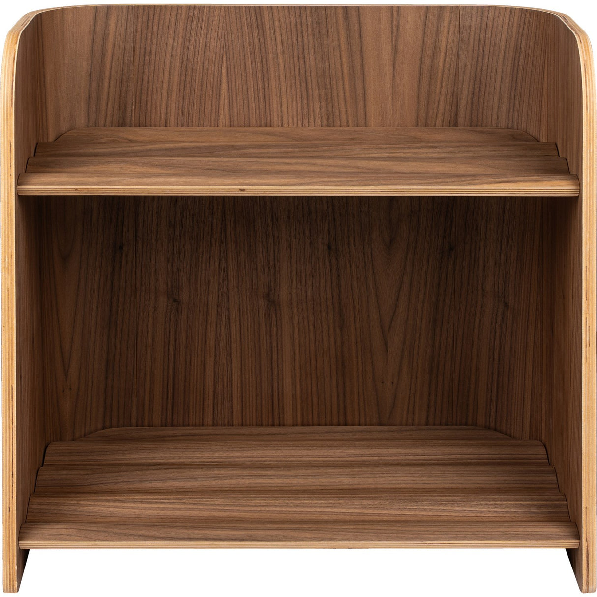 Curve Lab Walnut Small Curvy Bookcase