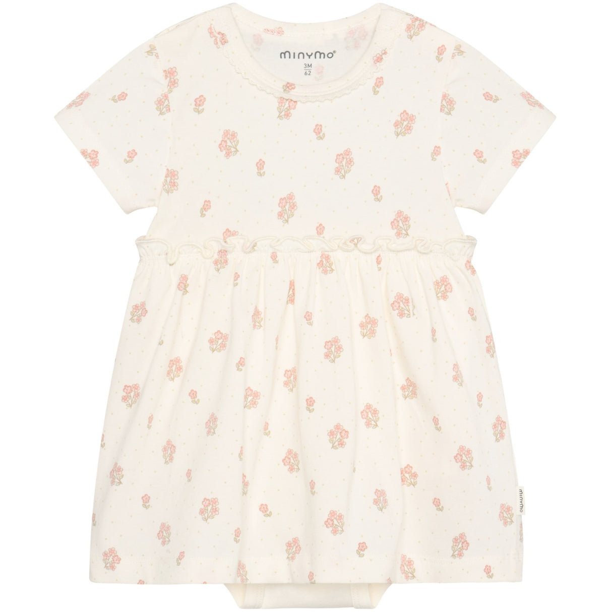 Minymo Vanilla Ice Body Dress Ss Aop