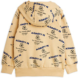 Mini Rodini Beige Alien City Fc AOP Zip Hoodie