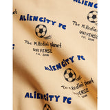 Mini Rodini Beige Alien City Fc AOP Zip Hoodie