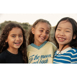 Mini Rodini Blue Ritzratz Patch Rib Knitted Stripe Ss Dress