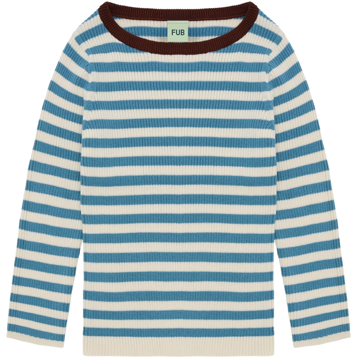 FUB Ecru/Sea Rib Blouse