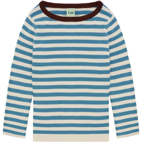 FUB Ecru/Sea Rib Blouse