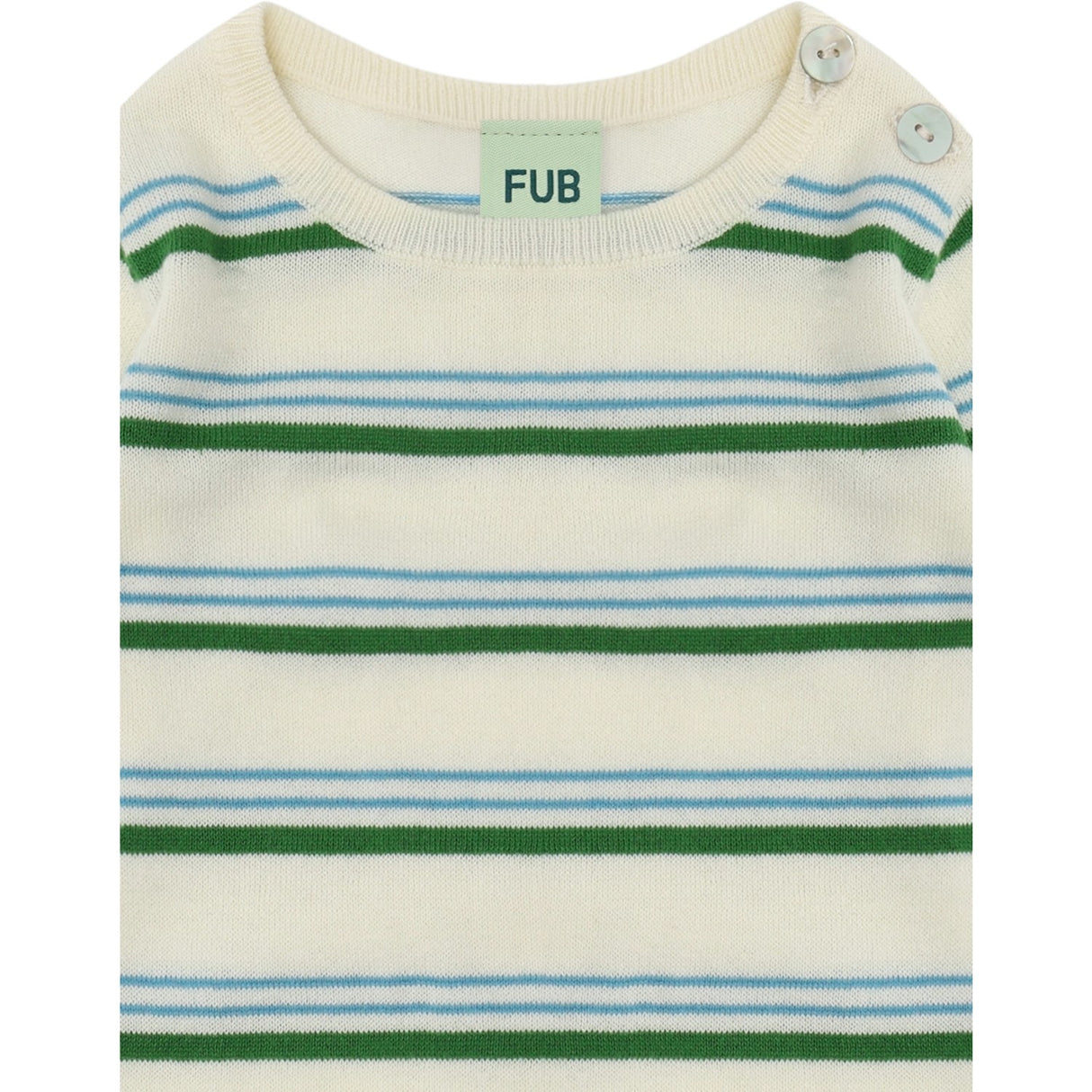 FUB Ecru/Pine Baby LS Body