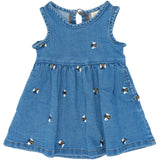 Petit Piao Light Blue Denim Emb Ppjubii S_L Denim Dress