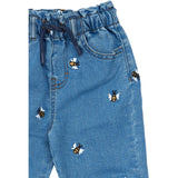 Petit Piao Light Blue Denim Emb Ppjubii Denim Pants
