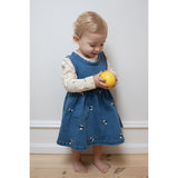 Petit Piao Light Blue Denim Emb Ppjubii S_L Denim Dress