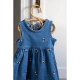 Petit Piao Light Blue Denim Emb Ppjubii S_L Denim Dress
