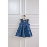 Petit Piao Light Blue Denim Emb Ppjubii S_L Denim Dress