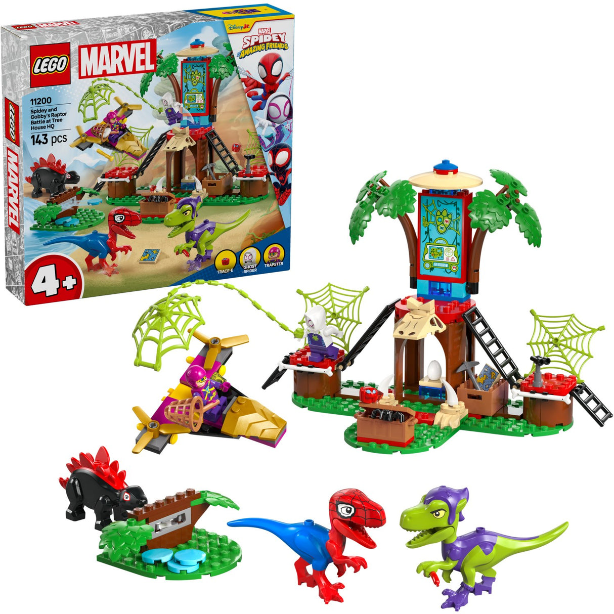 LEGO® Spidey - Spidey And Gobbys Raptorkamp Ved Hovedkvarteret 11200
