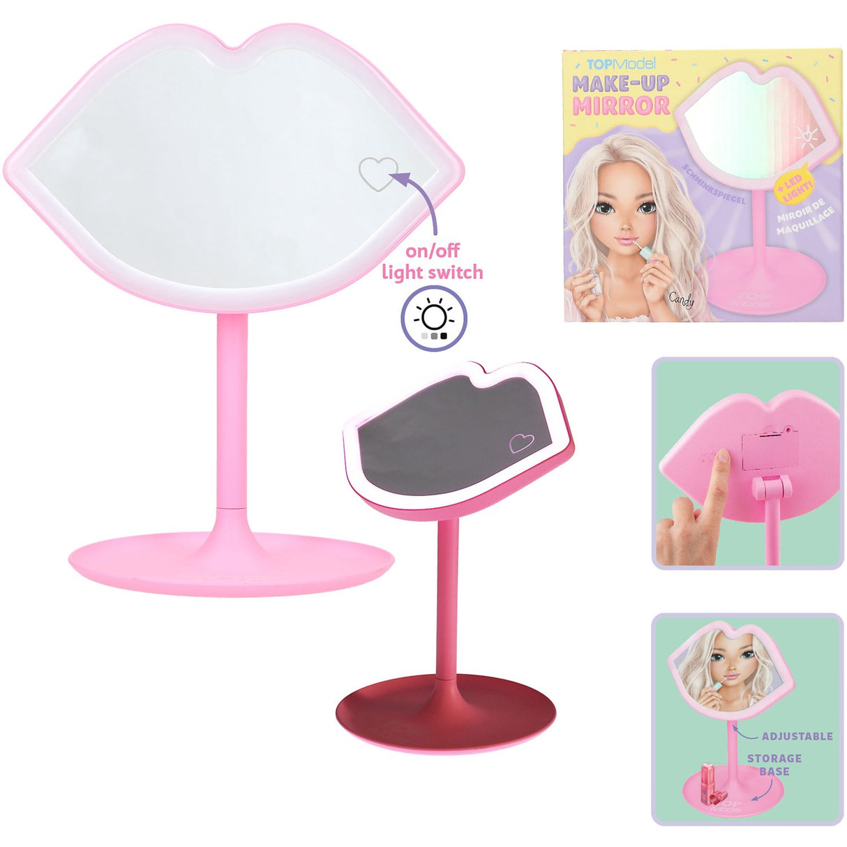 TOPModel Candy Glam Make-Up Mirror M/LED