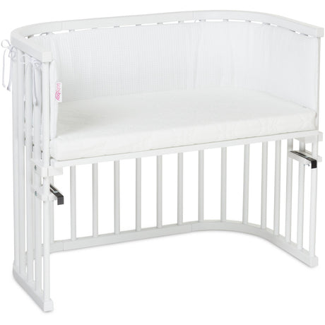 babybay® White Bed Bumper Waffle Piqué Honeycomb