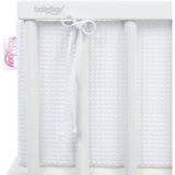 babybay® White Bed Bumper Waffle Piqué Honeycomb