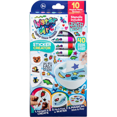 Water Art Sticker Set With 10 Markers