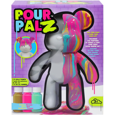 Pour Palz Diy Paint Bear Golden Dream
