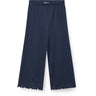 COPENHAGEN COLORS Navy Modal Rib Wide Pants