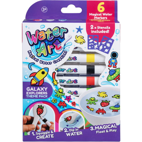 Water Art 6 Markers Galaxy Theme