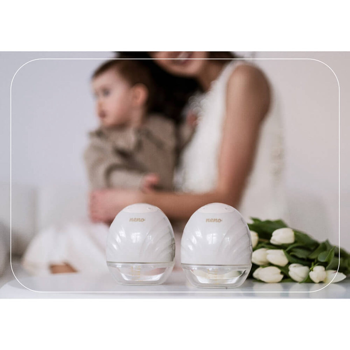 Neno Hvid Breast Pump Perla Håndfri Double